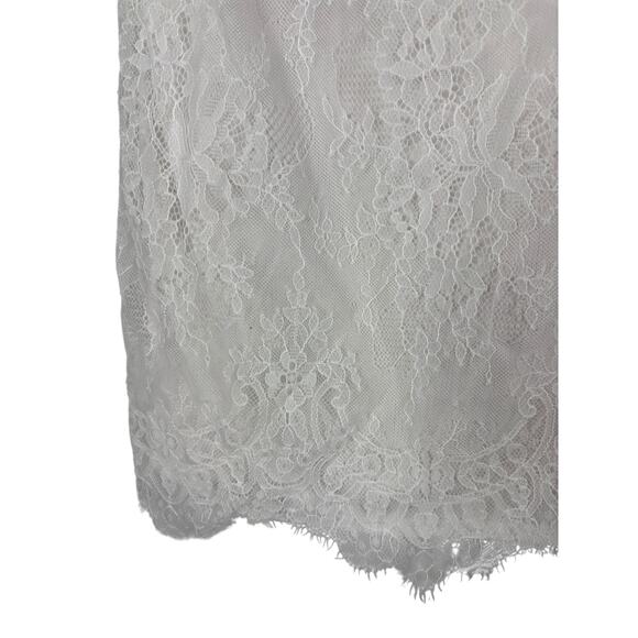 Katie May Britt Lace Strapless Mini Dress Sexy Cocktail Bridal Wedding Ivory XS - Picture 6 of 10